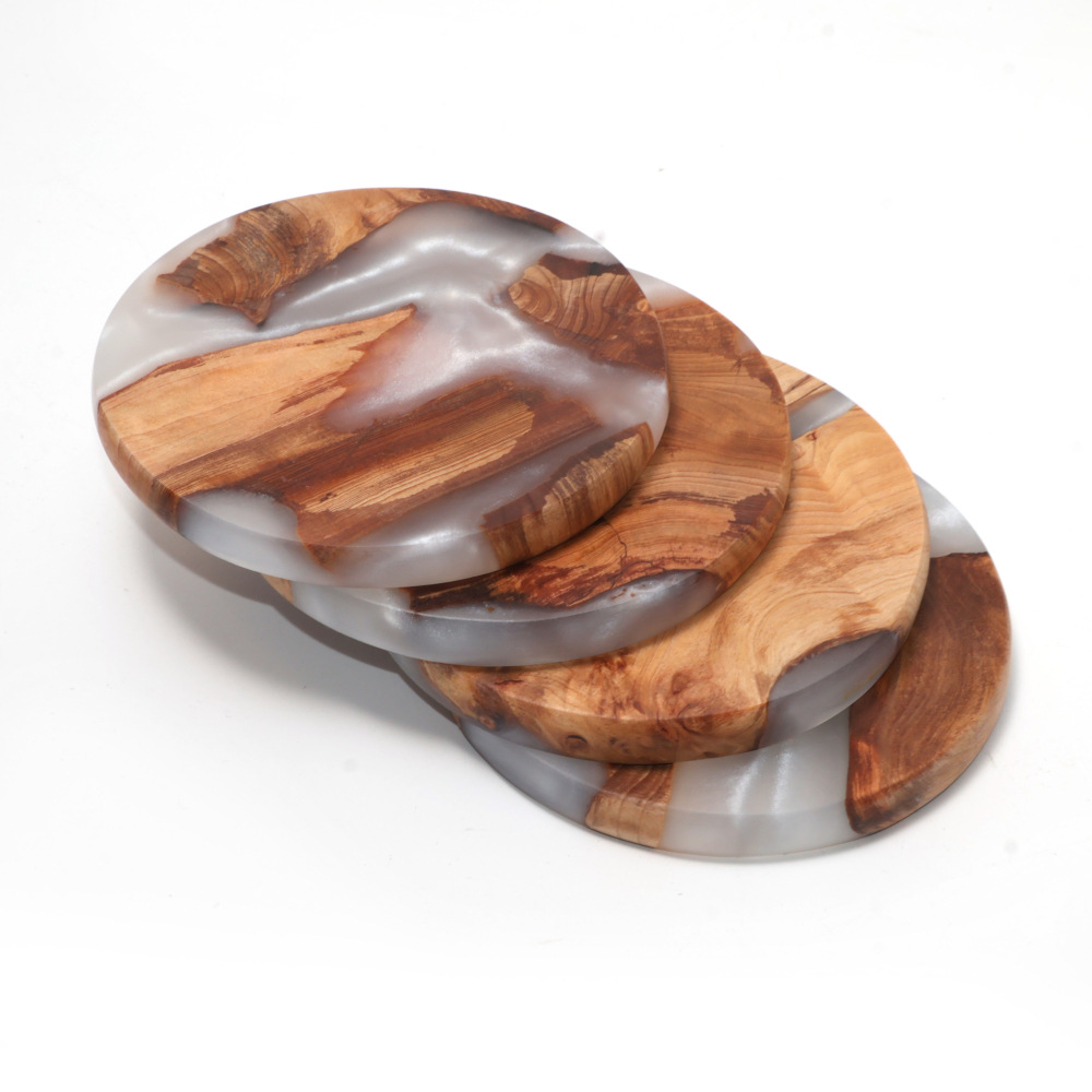 Outdoor Furniture Wood - Drink Coaster Set, Wooden Bar Coasters,