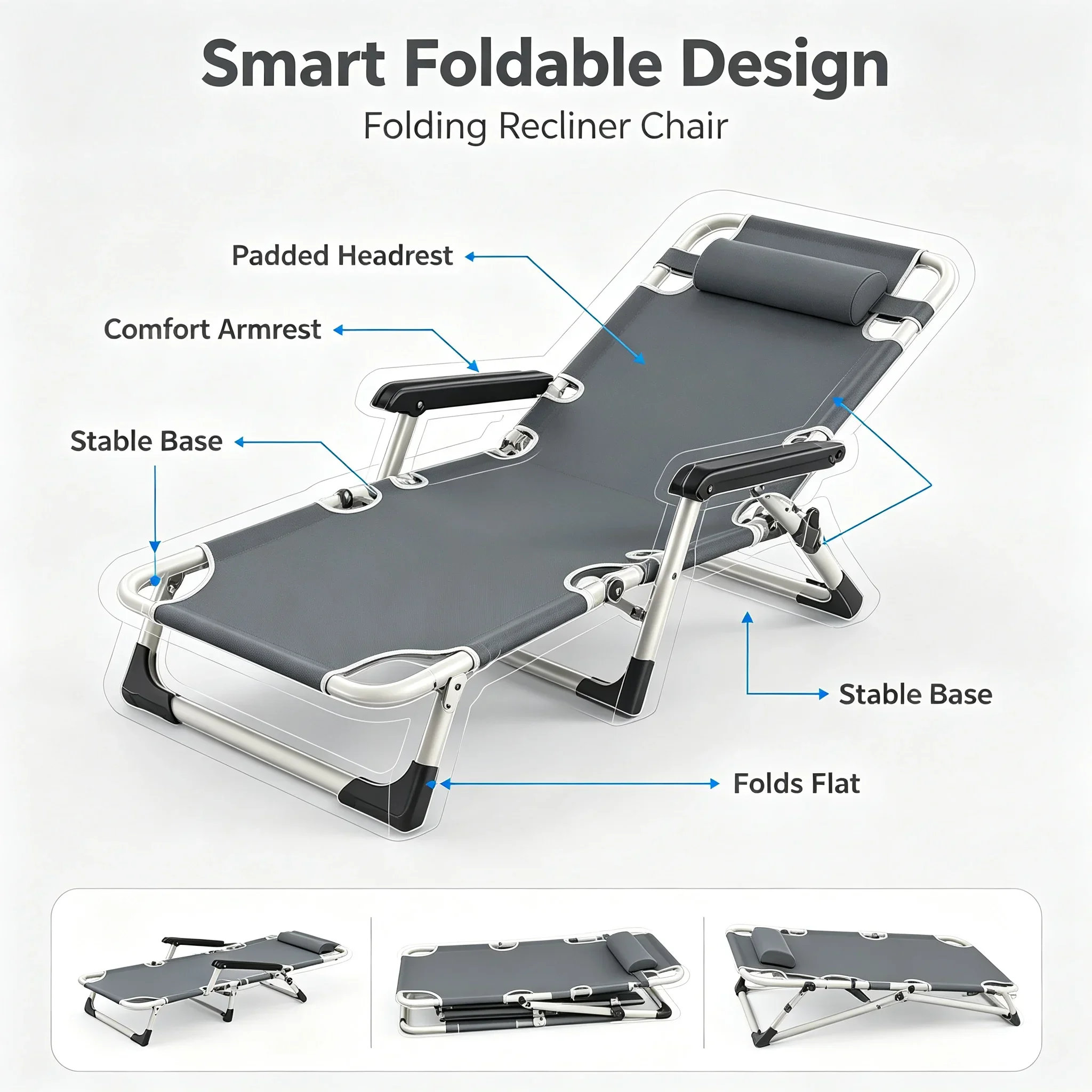 Office Lunch Nap Folding Loung - Outdoor Daybed Furniture review and price