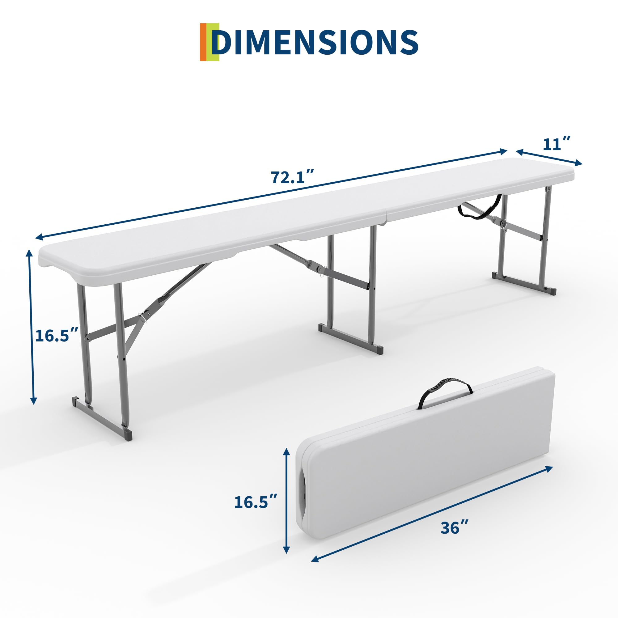 2-Pack 6ft Folding Outdoor Ben - Outdoor Furniture Diy review and price